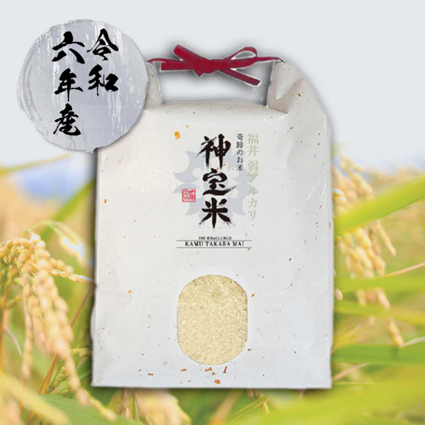 令和6年度【福井 弱アルカリ】奇跡のお米 神宝米（かむたからまい）