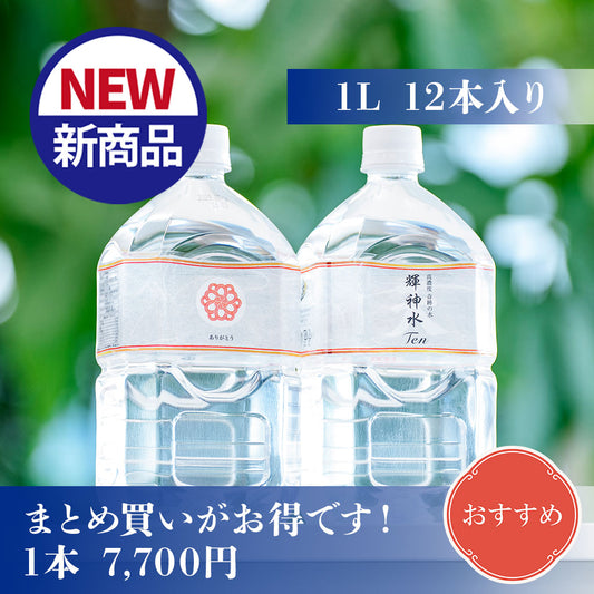 【新発売】高濃度 奇跡の水 輝神水 天（Ten）　きしんすいてん　1本1L×12本入り